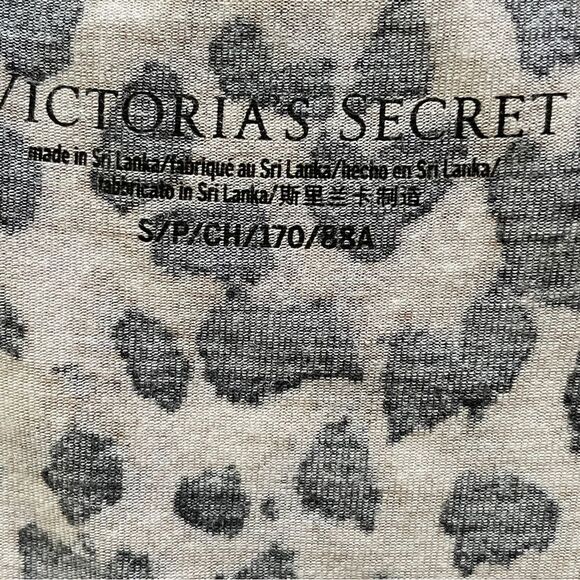 Victoria’s Secret Heavenly by Victoria Model Twist Tie Crop Tee Leopard Sz Small - Picture 11 of 12